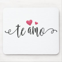 Spaans Te Amo I Love You Valentijn | Mousepad