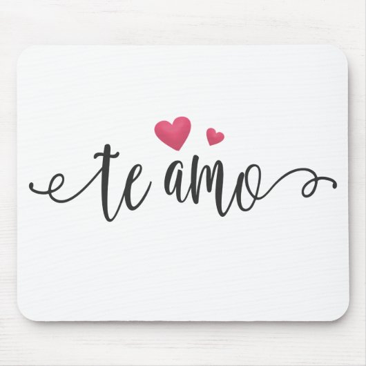 Spaans Te Amo I Love You Valentijn | Mousepad Muismat (Voorkant)