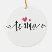 Spaans Te Amo I Love You Valentijn | ORNAMENT (Voorkant)