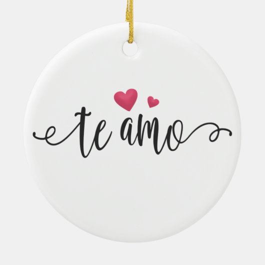 Spaans Te Amo I Love You Valentijn | ORNAMENT (Achterkant)
