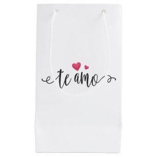 Spaans Te Amo Ik hou van je Valentijn Cadeautasj Klein Cadeauzakje