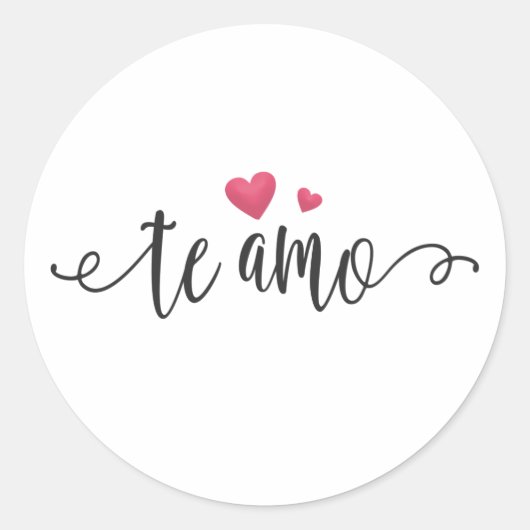 Spaans Te Amo Ik hou van je Valentijn | STICKER (Voorkant)