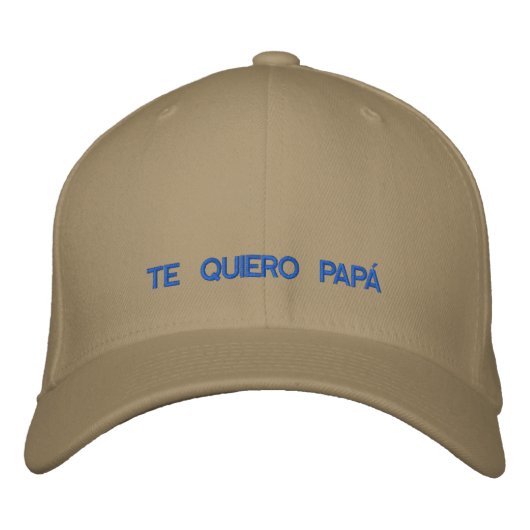 Spaans Te Quiero Papa Geborduurd Pet (Voorkant)