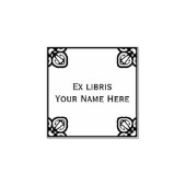 Spaans Tegel Bookplate Rubberstempel (Afrduk)