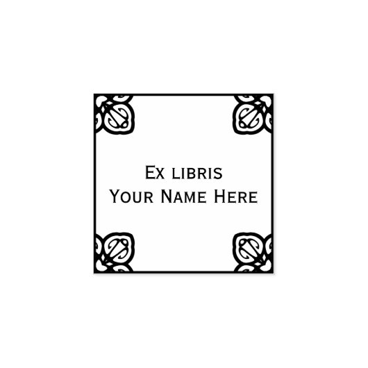 Spaans Tegel Bookplate Rubberstempel (Afrduk)