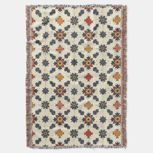 Spaans Tegel Patroon Deken (Voorkant Verticaal)