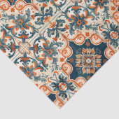 Spaans Tegel Patroon Terracotta Talavera Decoupage Tissuepapier (Detail)