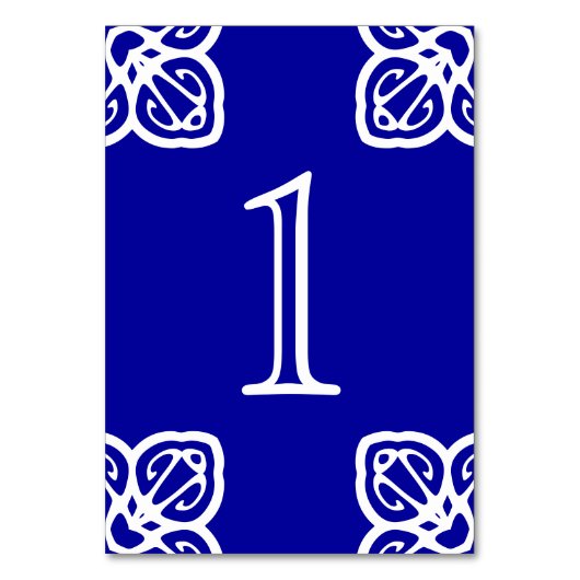 Spaans Tegel Tafelnummers (Achterkant)