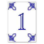 Spaans Tegel Tafelnummers (Achterkant)