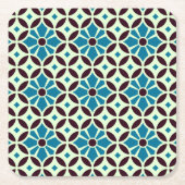 Spaans tegel uit Barcelona met ster Kartonnen Onderzetters (Voorkant)