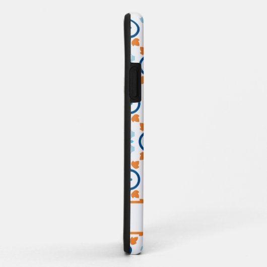 Spaans Tegels Blauw Sinaasappel en Wit Gepersonali Case-Mate iPhone Case (Achterkant/rechts)