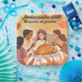 Spaans Thanksgiving gebed Papieren Bordje (Feest)