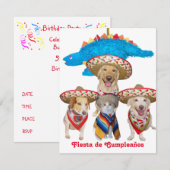 Spaans thema Kinderen uitnodiging (Voorkant / Achterkant)