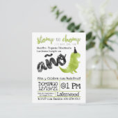 Spaans thema Little Dino Dinosaur Boy Stomp Briefkaart (Staand voorkant)