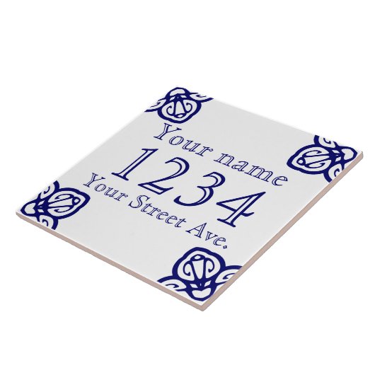 Spaans Tile House Sign Tegeltje (Zijkant)