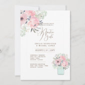 Spaans Trouw Uitnodiging Zomer Bloemen Bruiloft I (Voorkant)