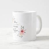 Spaans tweeslachtig vers Proverbios 31:10 Grote Koffiekop (Voorkant rechts)