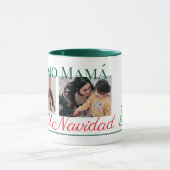 Spaans Uniek Twee Foto Kerstcadeau voor Mam Mok (Midden)