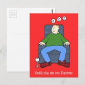 Spaans Vaderdag Cartoon Humor Briefkaart (Voorkant / Achterkant)