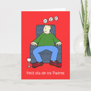 Spaans Vaderdag Cartoon Kaart