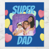 Spaans Vaderdag/FelIz dIa del Padre Regalos Wijn Etiket (Enkel label)