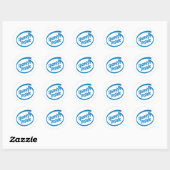 Spaans van binnen ronde sticker (Vel)