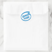 Spaans van binnen ronde sticker (Tas)