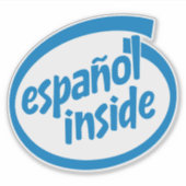 Spaans van binnen sticker (Voorkant)
