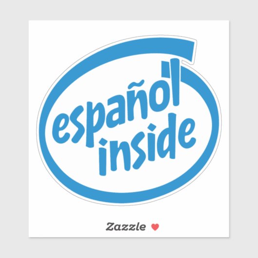 Spaans van binnen sticker (Vel)