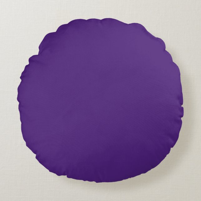 spaans violet ( vaste kleur ) rond kussen (Voorkant)