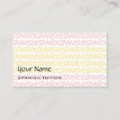 Spaans Visitekaartje (Voorkant)