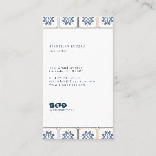 Spaans Visitekaartje (Achterkant)