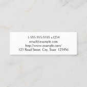 Spaans Visitekaartje (Achterkant)