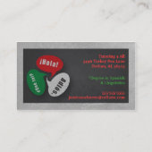 Spaans Visitekaartje voor taaltrouwerij (Achterkant)