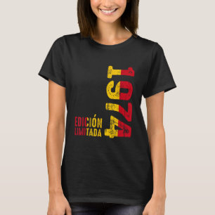 Spaans Vlag Retro 1974 Jaar 1974 1974 Sin T-shirt