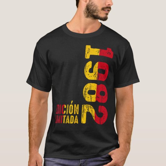 Spaans Vlag Retro 1982 Jaar 1982 1982 Zonde T-shirt (Voorkant)