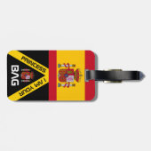 Spaans Vlag, tas labels, Spanje / Gepersonaliseerd Bagagelabel (Achterkant horizontaal)