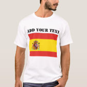Spaans Vlag WK 2022 Football Voetbal T-shirt (Voorkant)