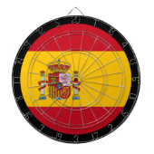 Spaans vlagdartboard en Spanje/spelraad Dartbord (Voorkant)