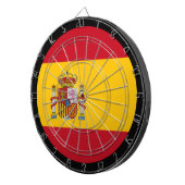 Spaans vlagdartboard en Spanje/spelraad Dartbord (Voorkant Rechts)