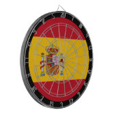 Spaans vlagdartboard en Spanje/spelraad Dartbord (Voorkant Links)