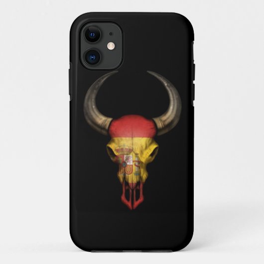 Spaans vlaggeltje Schuif op zwart Case-Mate iPhone Case (Achterkant)