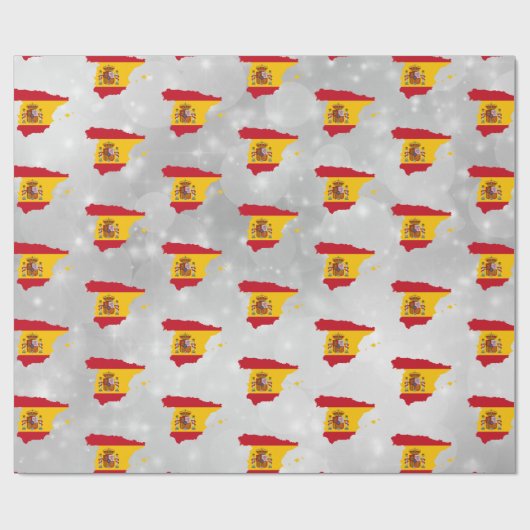 Spaans Vlaggenkaartpapier Cadeaupapier (Vlak)