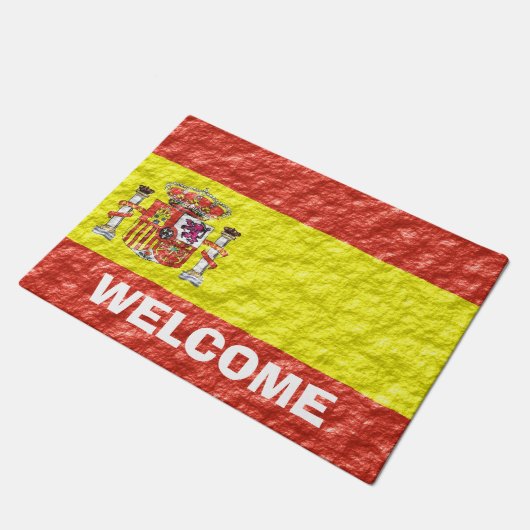 Spaans vlaggenontwerp deurmat (Schuin)