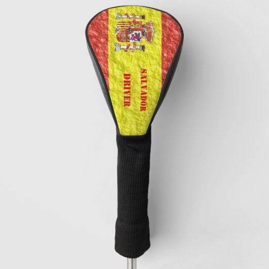 Spaans vlaggenontwerp golfheadcover (Voorkant)