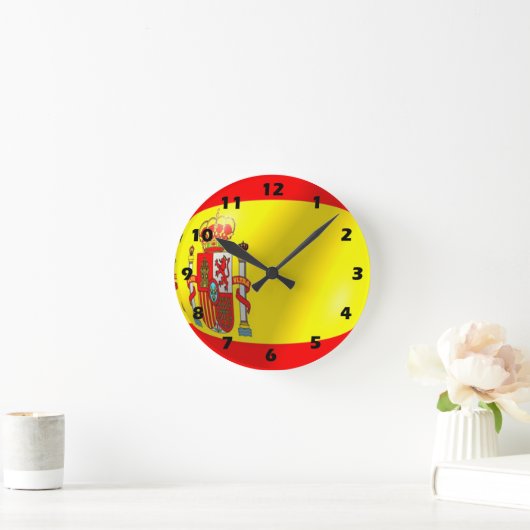 Spaans vlaggenontwerp ronde klok (Huis)