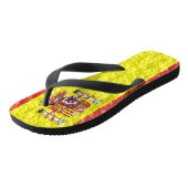 Spaans vlaggenontwerp teenslippers (Schuin)