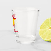 Spaans vlagplatenkaart Salud Cheers Shot Glas (Rechts)
