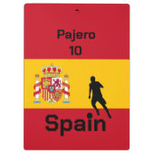 Spaans Voetbal, aanpasbaar Klembord (Achterkant)