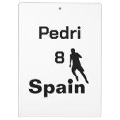 Spaans Voetbal, aanpasbaar Klembord (Achterkant)